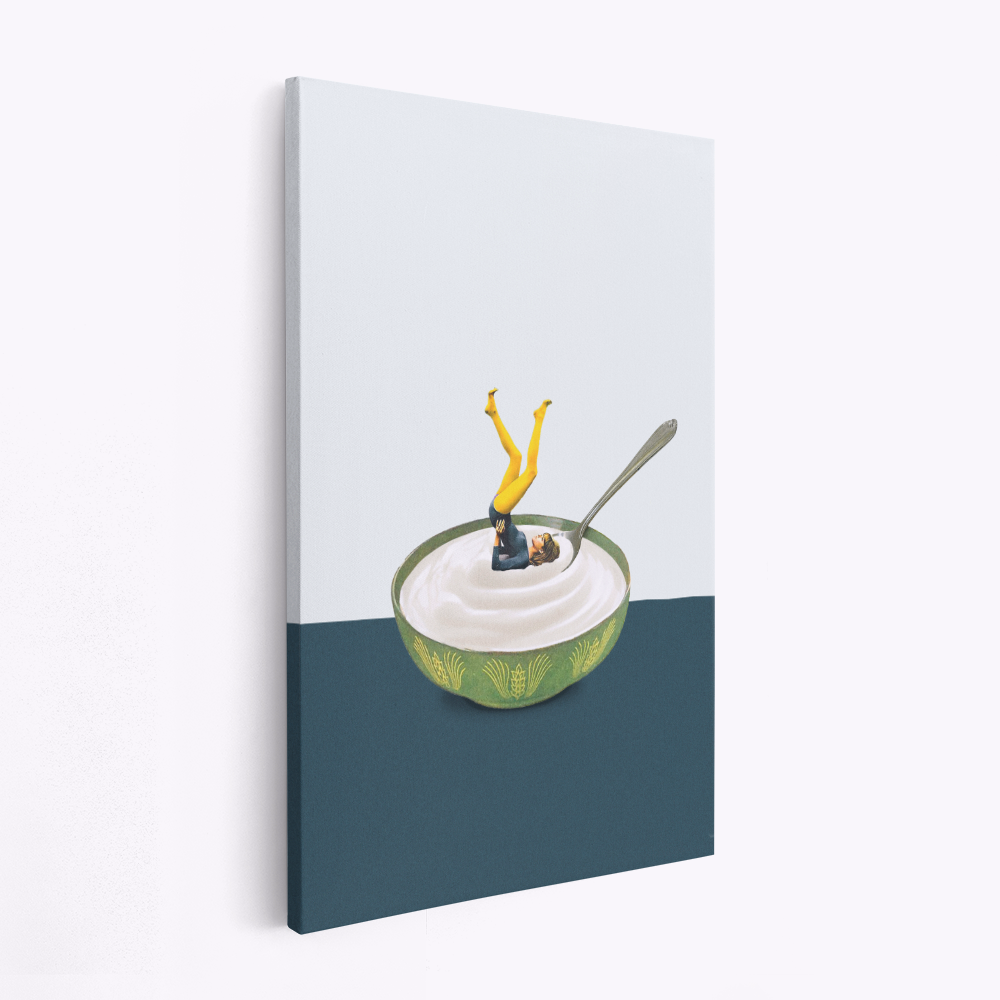 Stampe su tela - Yoga in my yogurt