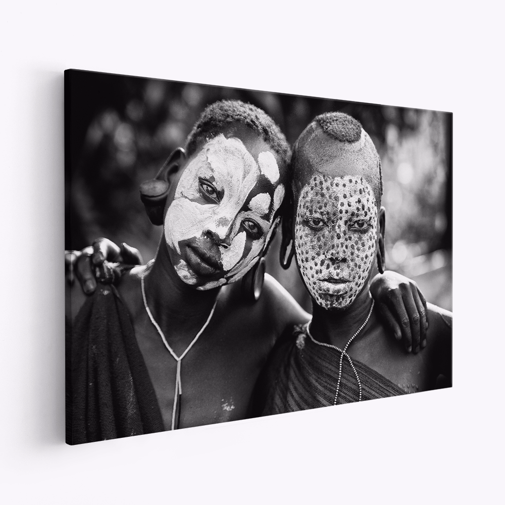 Stampe su tela - Painted faces