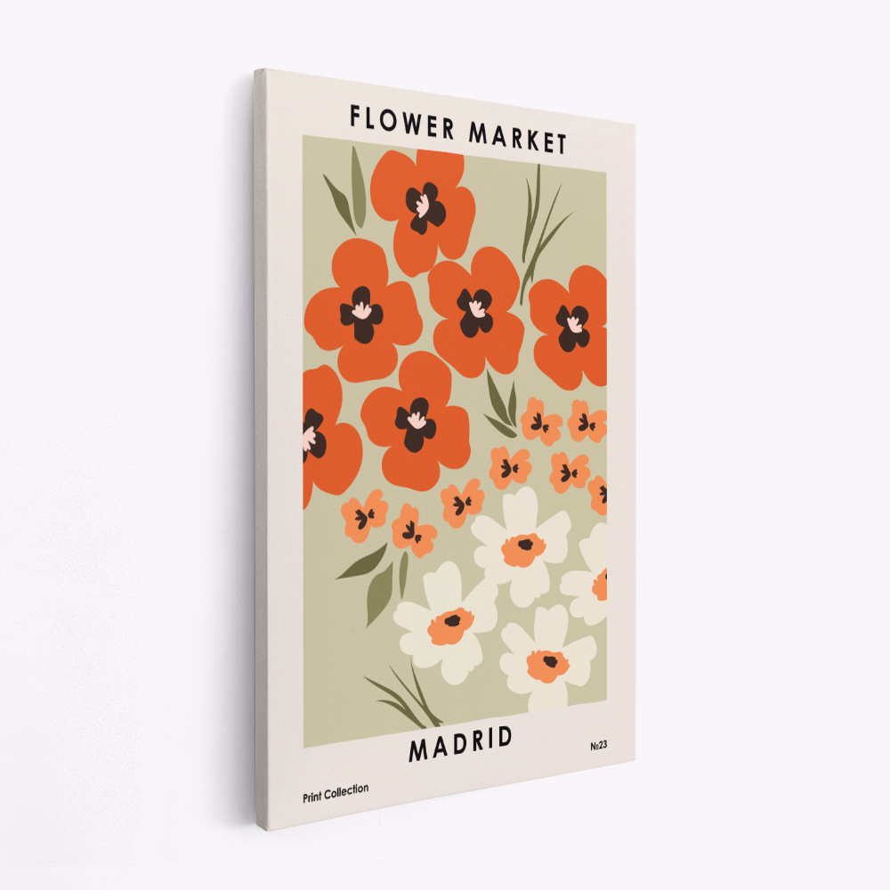 Stampe su tela - Flower Market Madrid