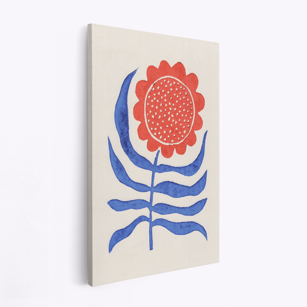 Stampe su tela - Red Flower / Lino Print