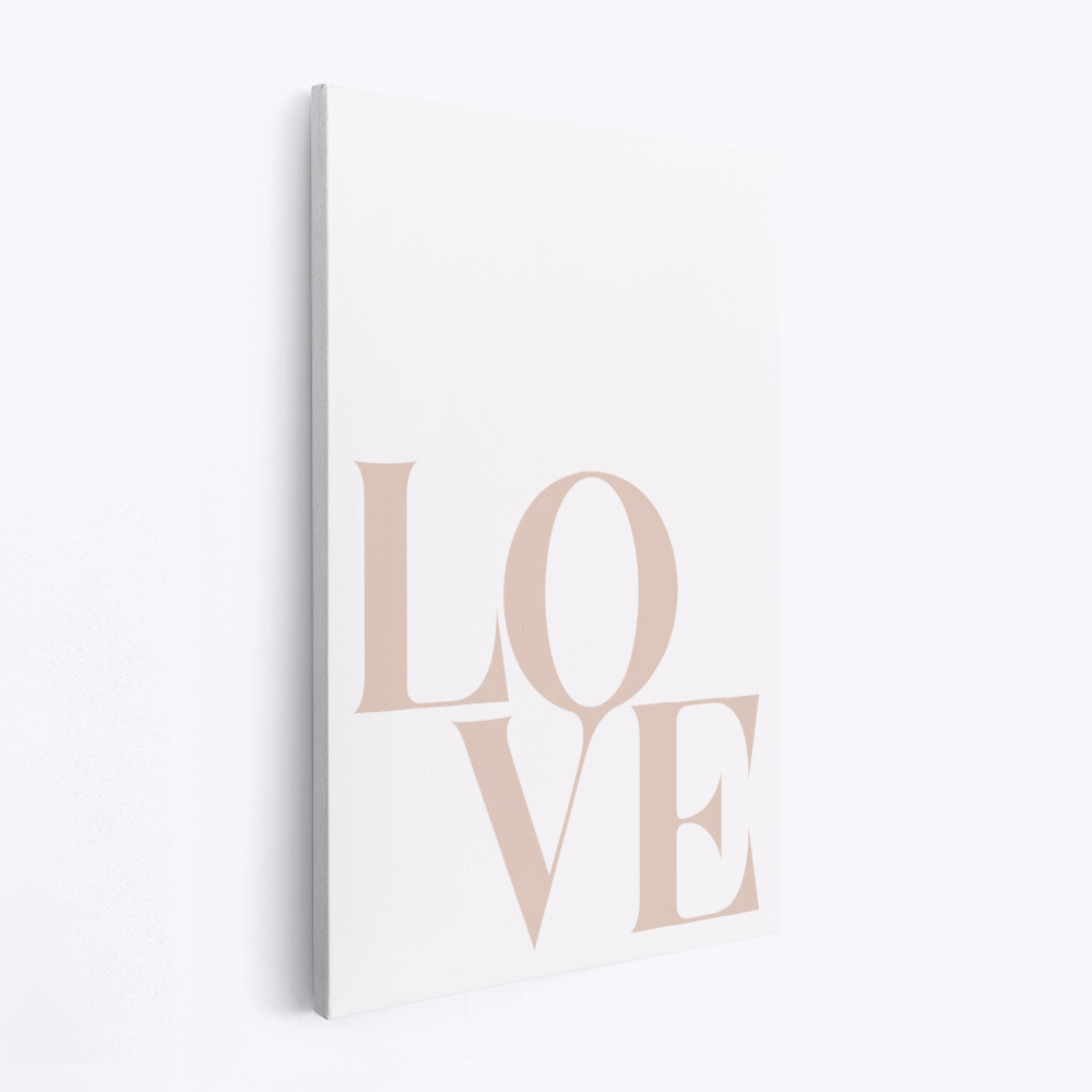 Stampe su tela - Love Beige