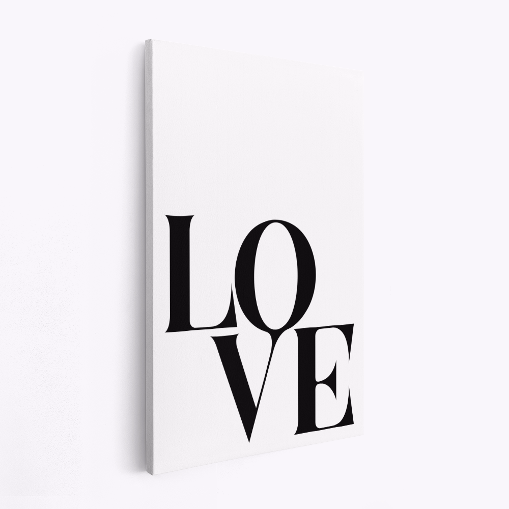 Stampe su tela - Love Black