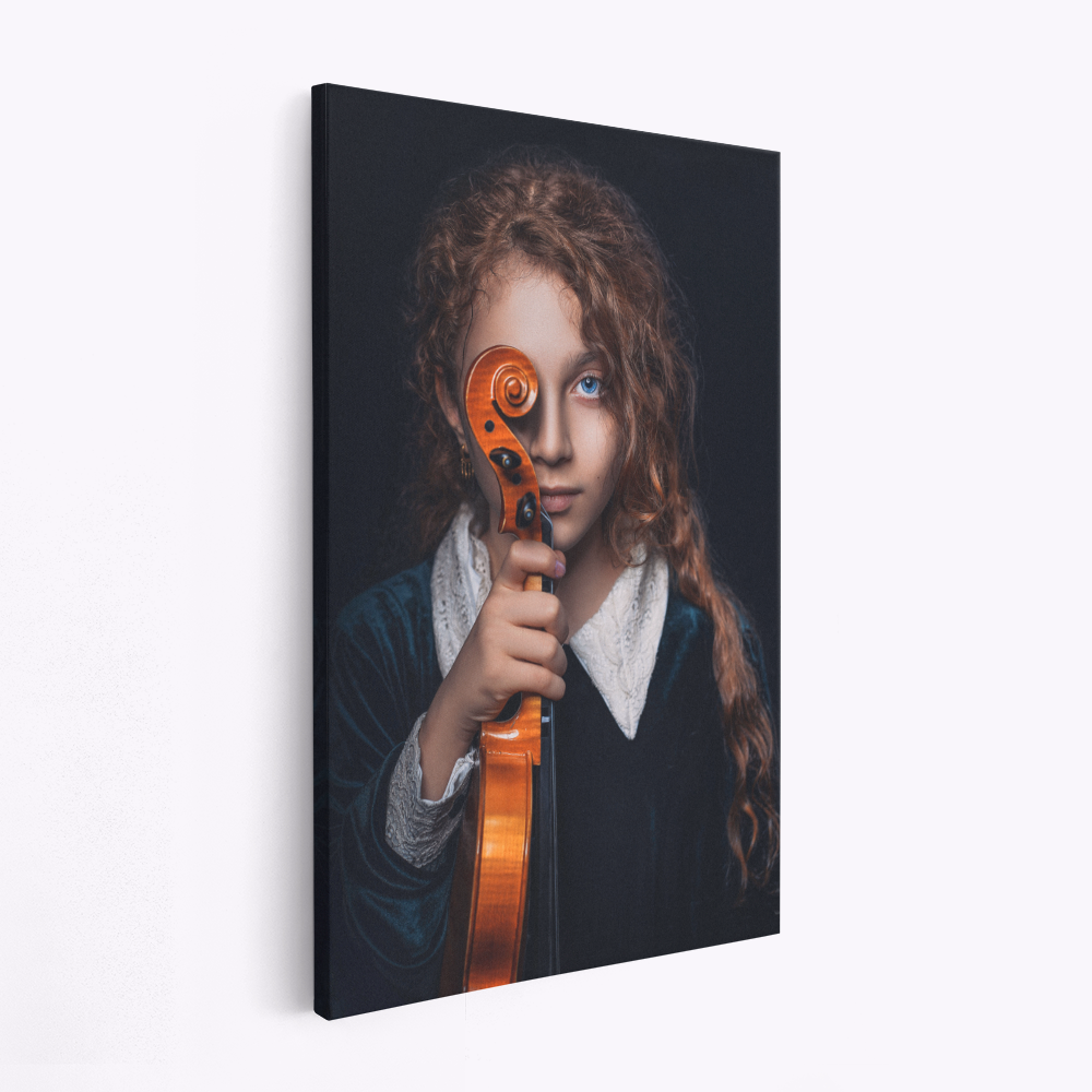 Stampe su tela - The daughter a violinist
