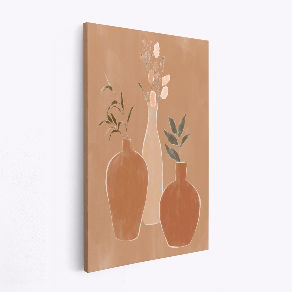 Stampe su tela - Set of Flower Vases