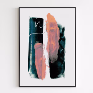 Poster - Abstract Brush Strokes 3x A1
