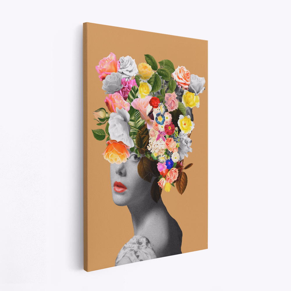 Stampe su tela - Floral portrait