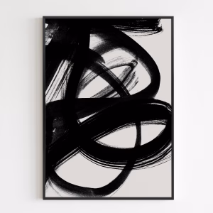 Poster - Abstract Brush Strokes 5 A1