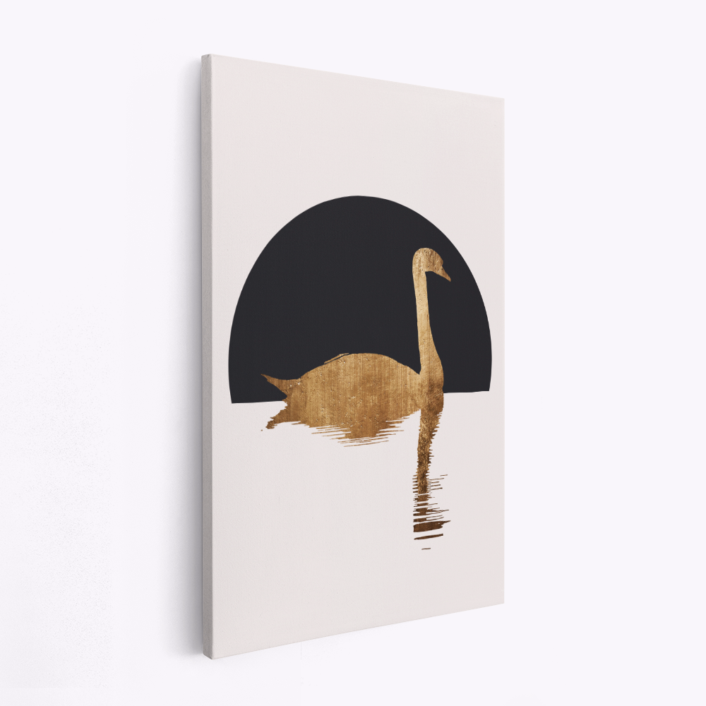 Stampe su tela - The Swan   Black