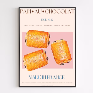 Poster - Pain Au Chocolat Print