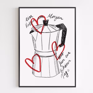 Poster - Kaffee am Morgen