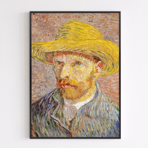 Poster - Self Portrait With Straw Hat