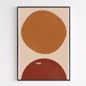 Poster - Burn Orange Composition