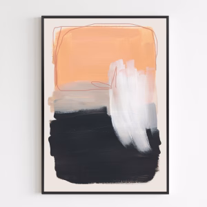 Poster - Abstract Brush Strokes 122