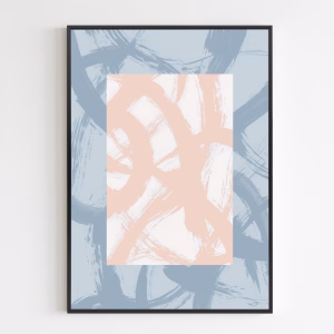 Poster - Abstract Brush Strokes 98A