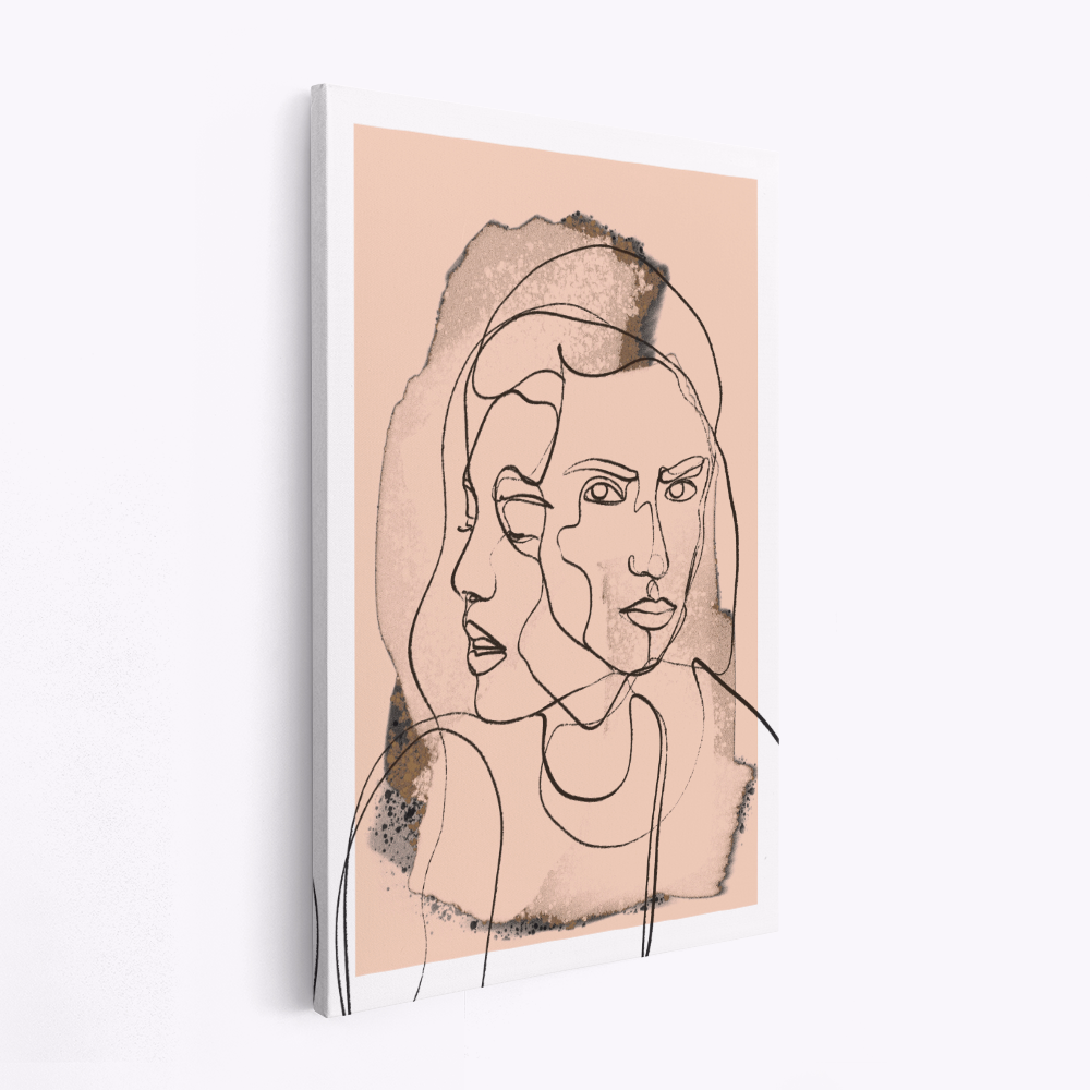 Stampe su tela - Time Whispers (Peach)