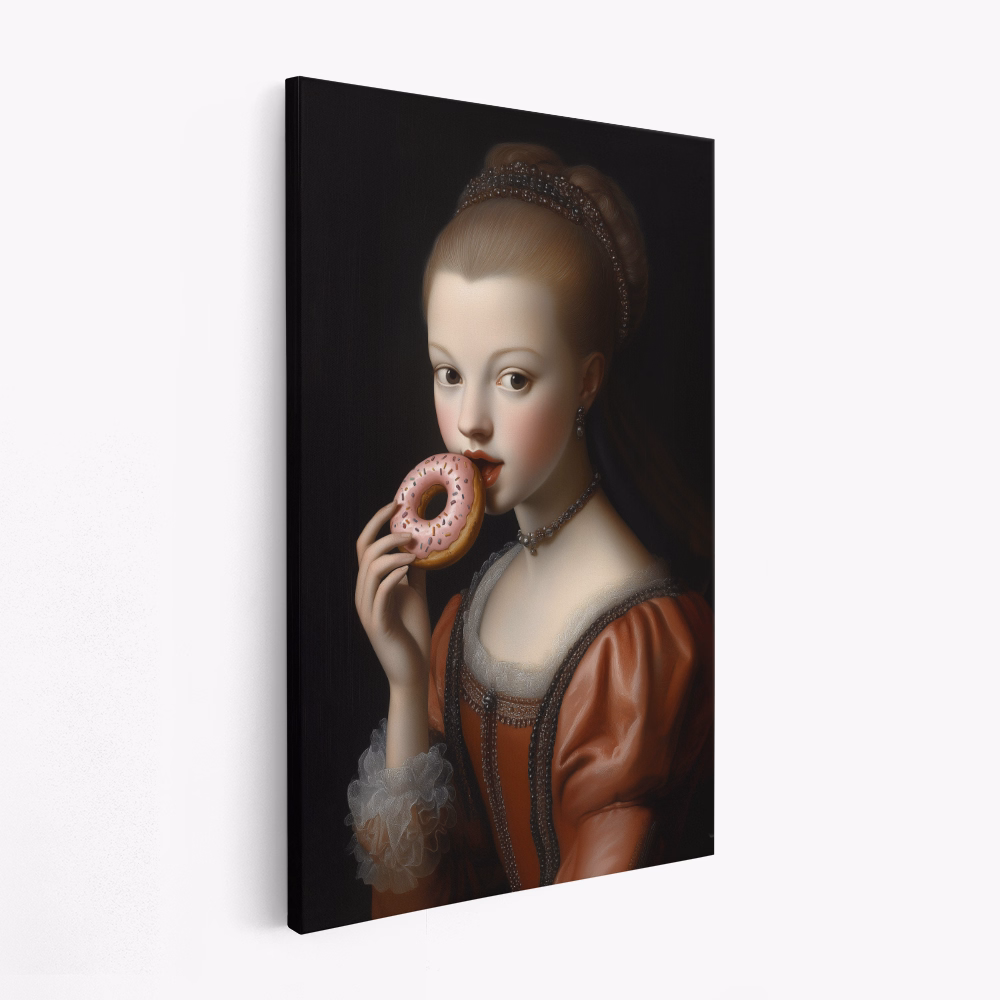 Stampe su tela - A Woman in Elegant Renaissance Attire