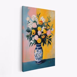 Stampe su tela - Floral Emojis