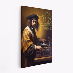 Stampe su tela - Old Vinyl Sounds Better