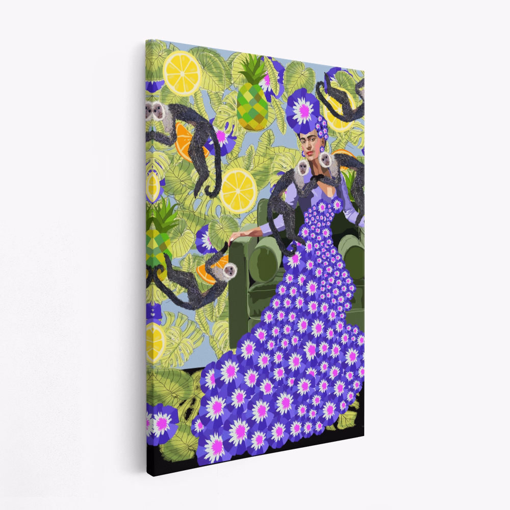 Stampe su tela - Frida in the Garden