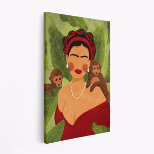 Stampe su tela - Frida and Monkeys