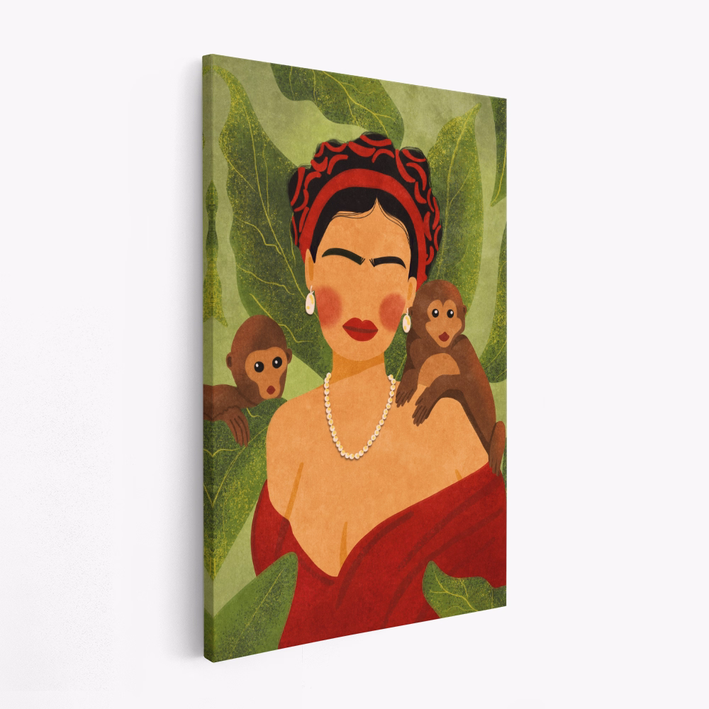 Stampe su tela - Frida and Monkeys