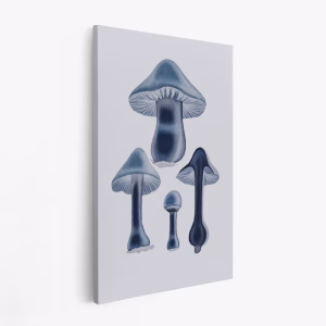 Stampe su tela - Agaricus Bulbosus - Blue