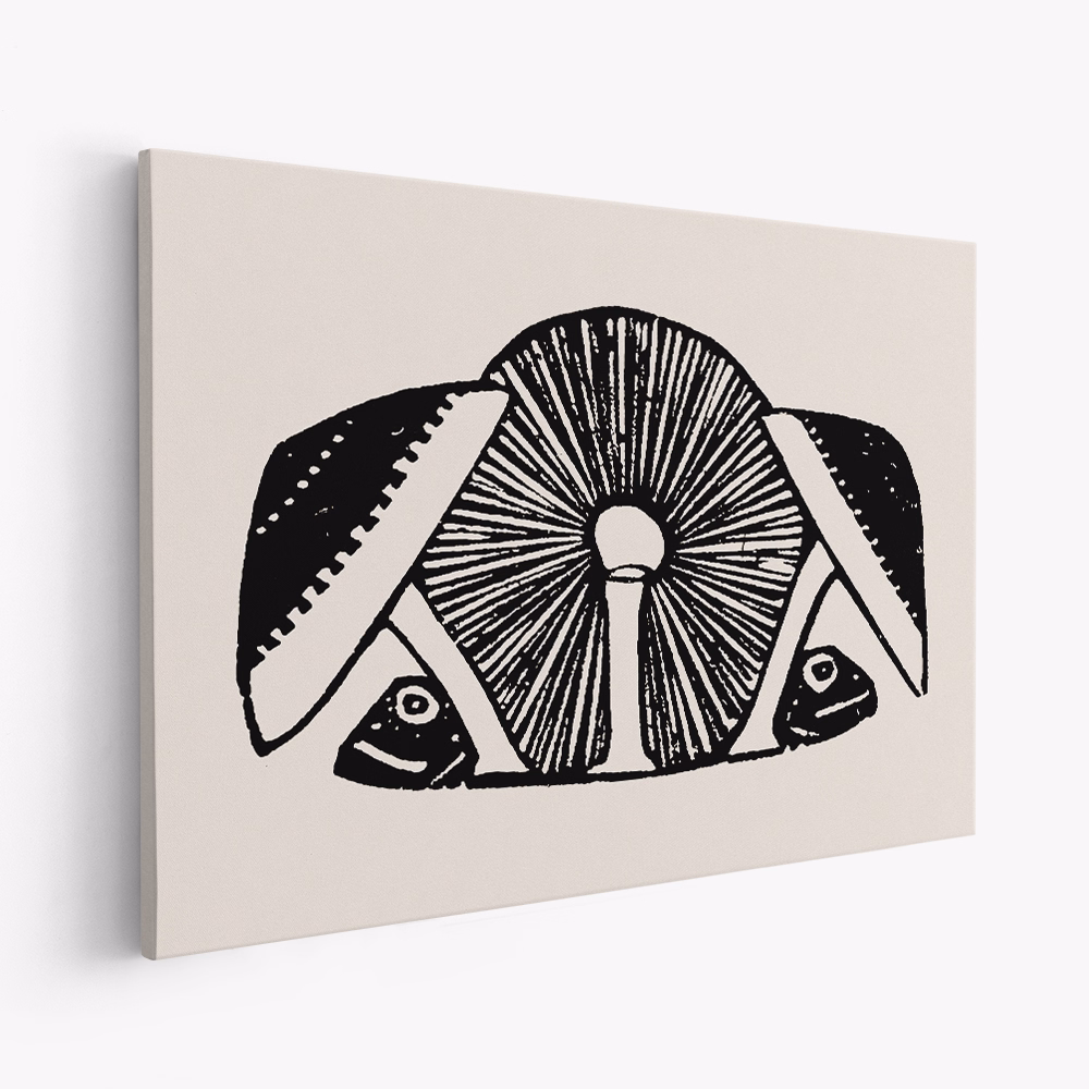 Stampe su tela - Three Mushrooms 1892 Beige