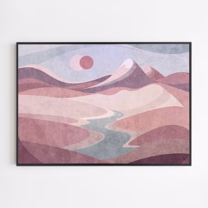 Poster - Blush Horizon Vista