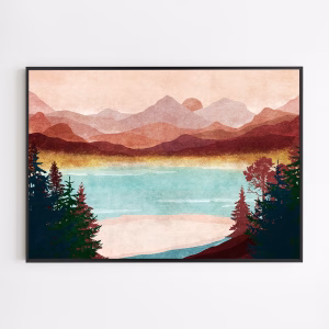 Poster - Mountain Dawn Serenity